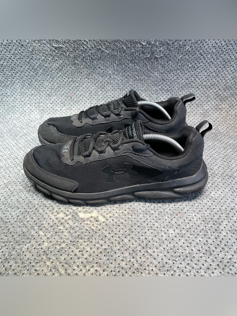 Under Armour Charged Assert Black Shoes Size 11.5 Men’s